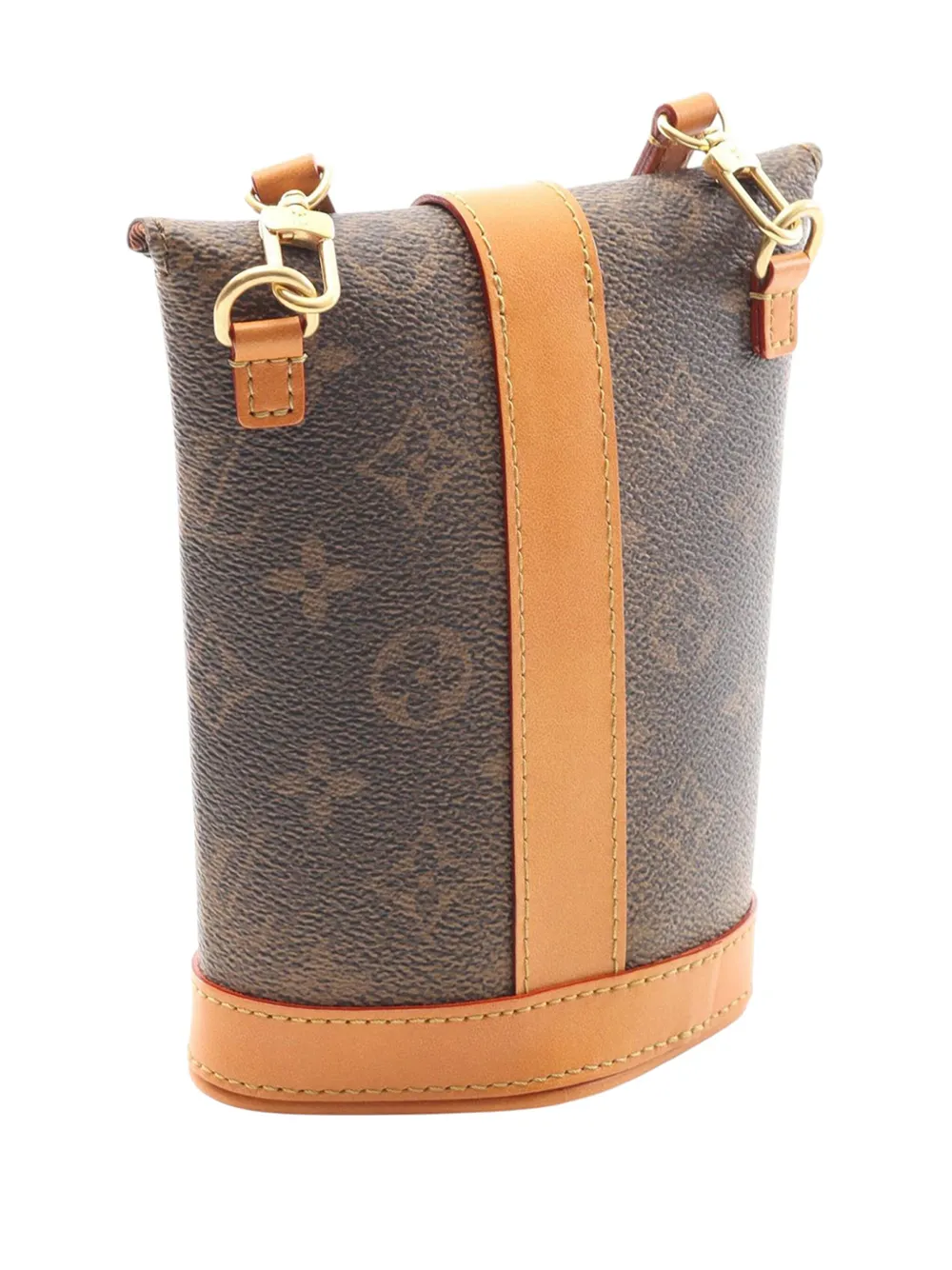 Pre-owned Louis Vuitton 2021-2025 Monogram Dust Envelope Pouch Crossbody Bag In Brown