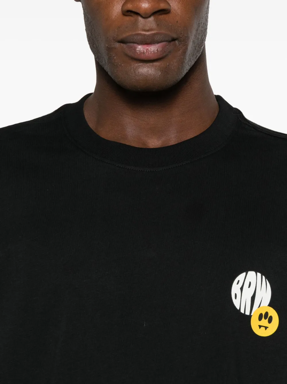 BARROW T-shirt met print Zwart