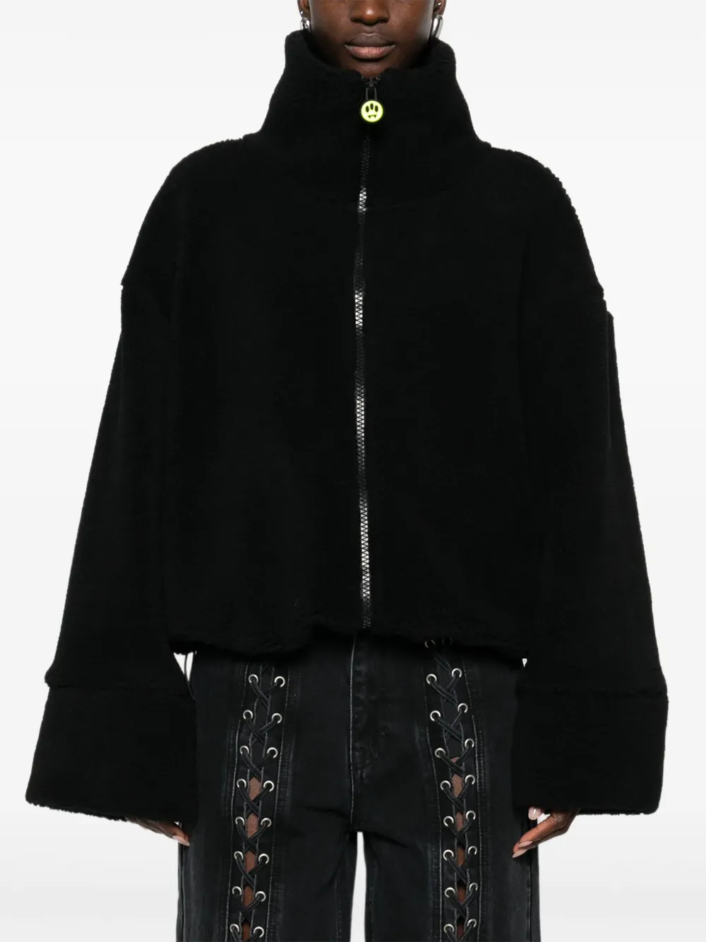 BARROW Jack met logodetail en hoge hals Zwart