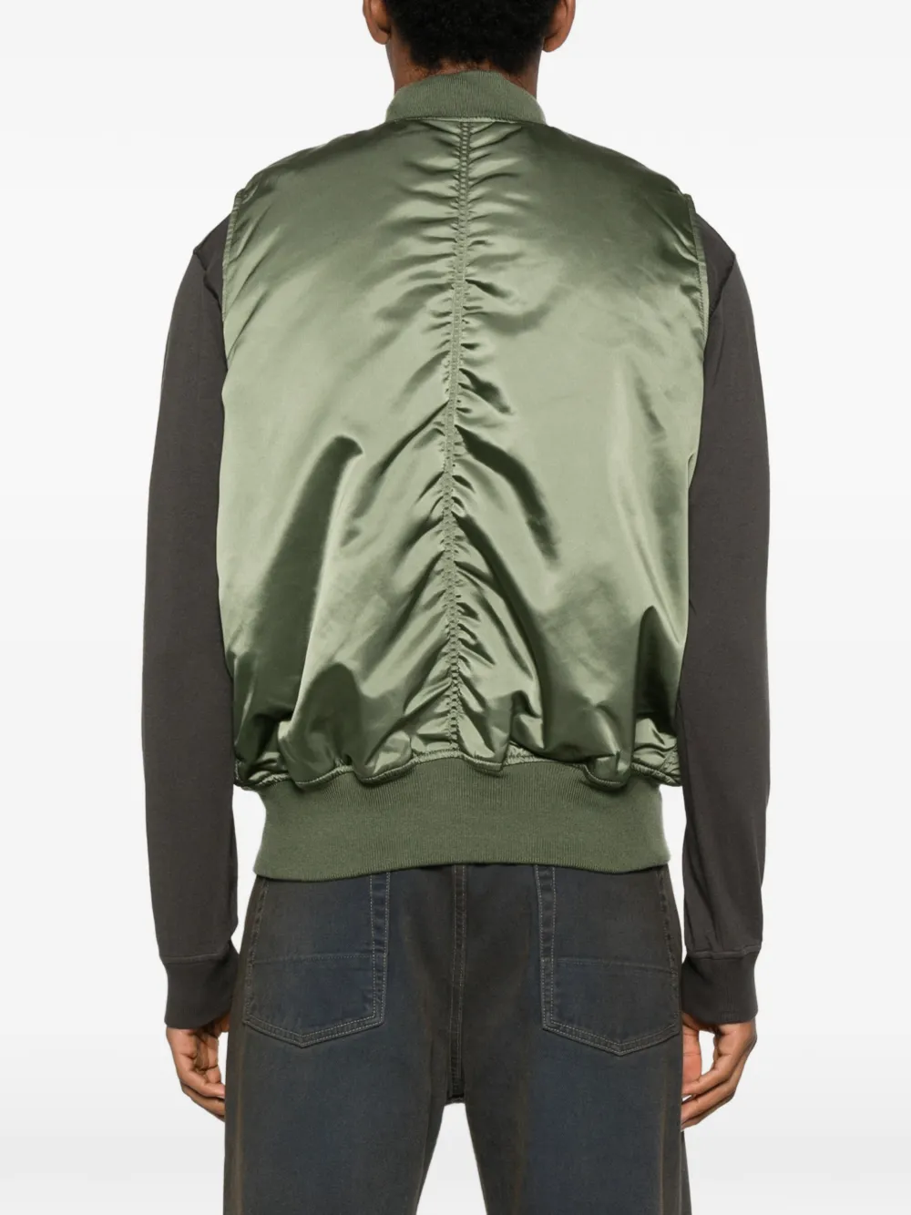 Alpha Industries Zip Pocket Gilets In Green