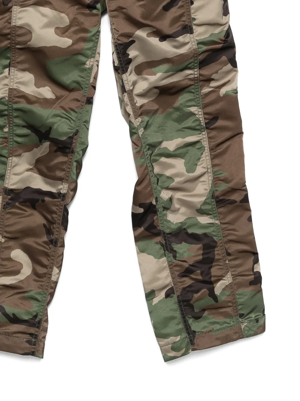 Alpha Industries Camouflage Ruched Trousers In Green