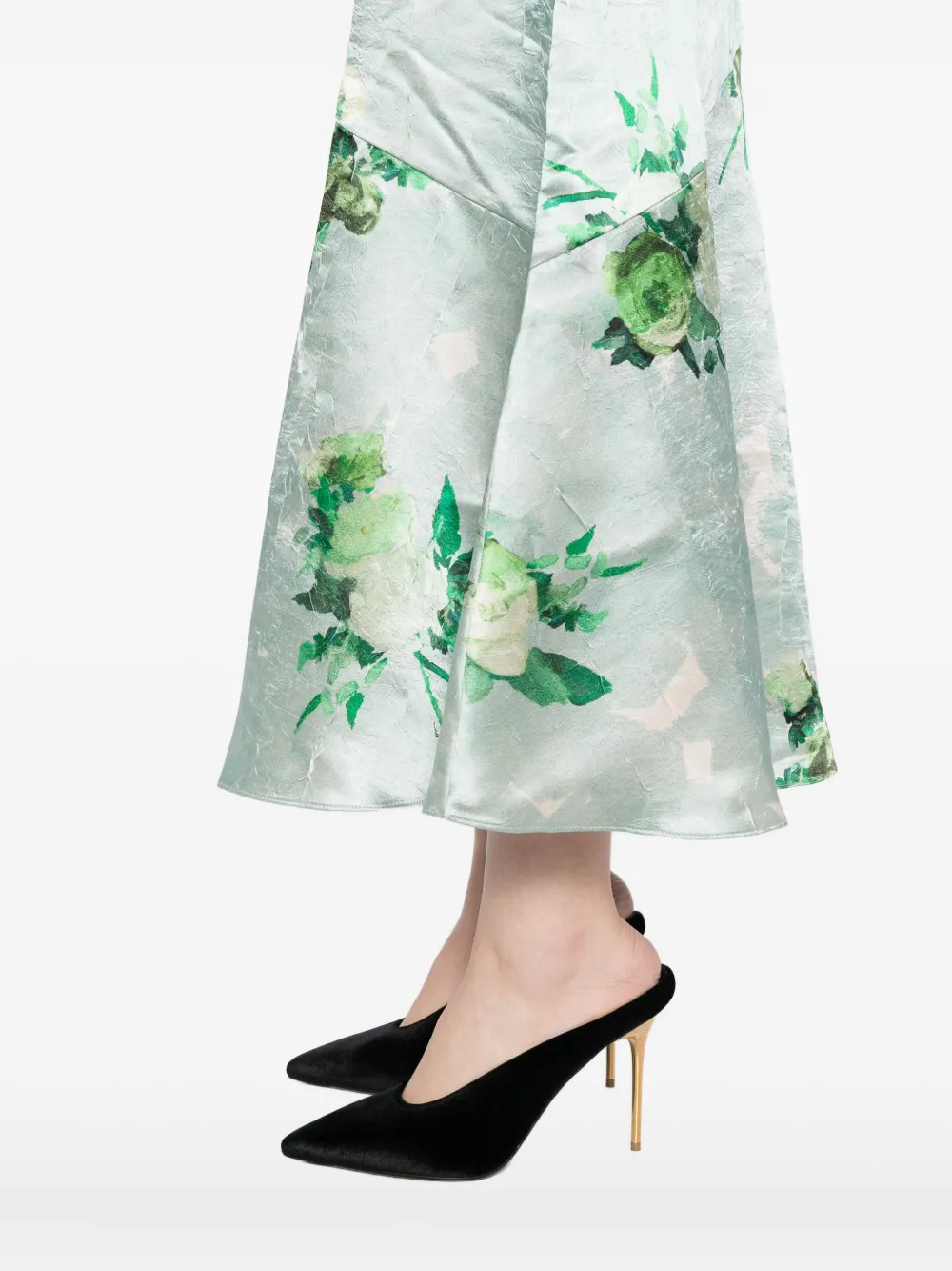ERDEM Asymmetrische rok Groen