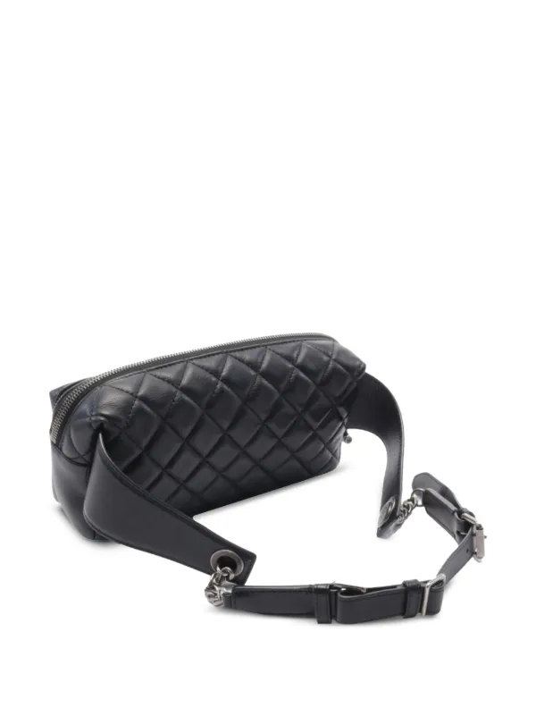 CHANEL Pre-Owned 2018-2019 CC Quilted Calfskin Waist Bag Belt Bag