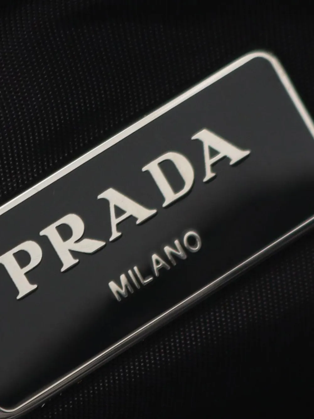 Pre-owned Prada 2013-2025 Tessuto Bomber Tote Bag In Black