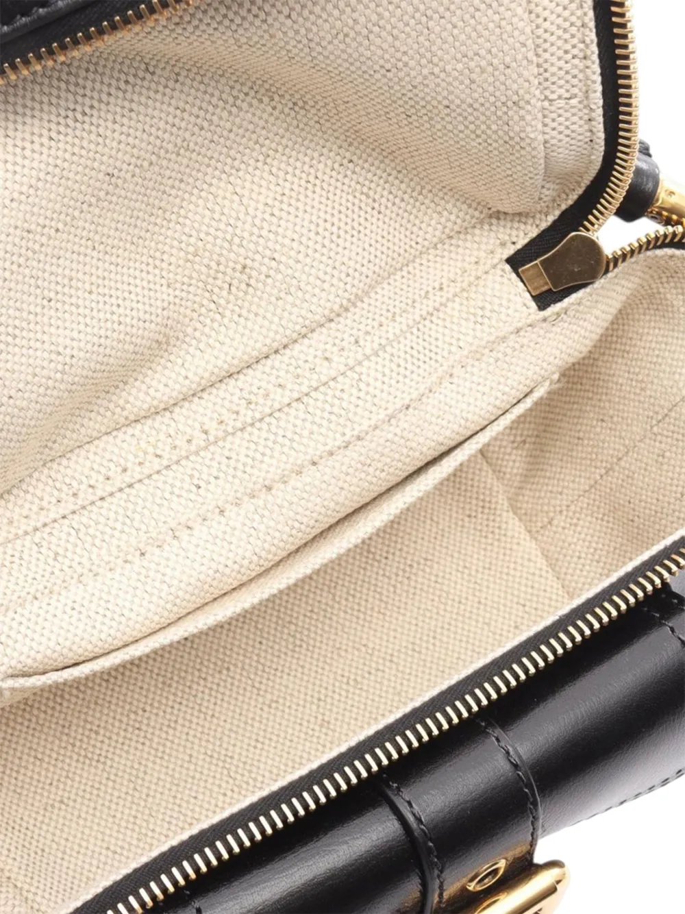Pre-owned Chloé 2010-2025 Small Leather Camera Bag Handbag In Black