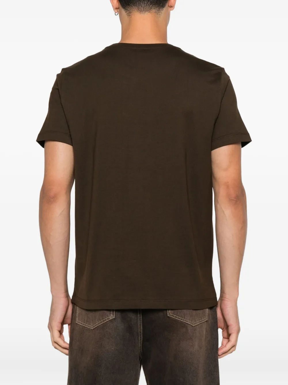 DONDUP T-shirt met logoprint Bruin