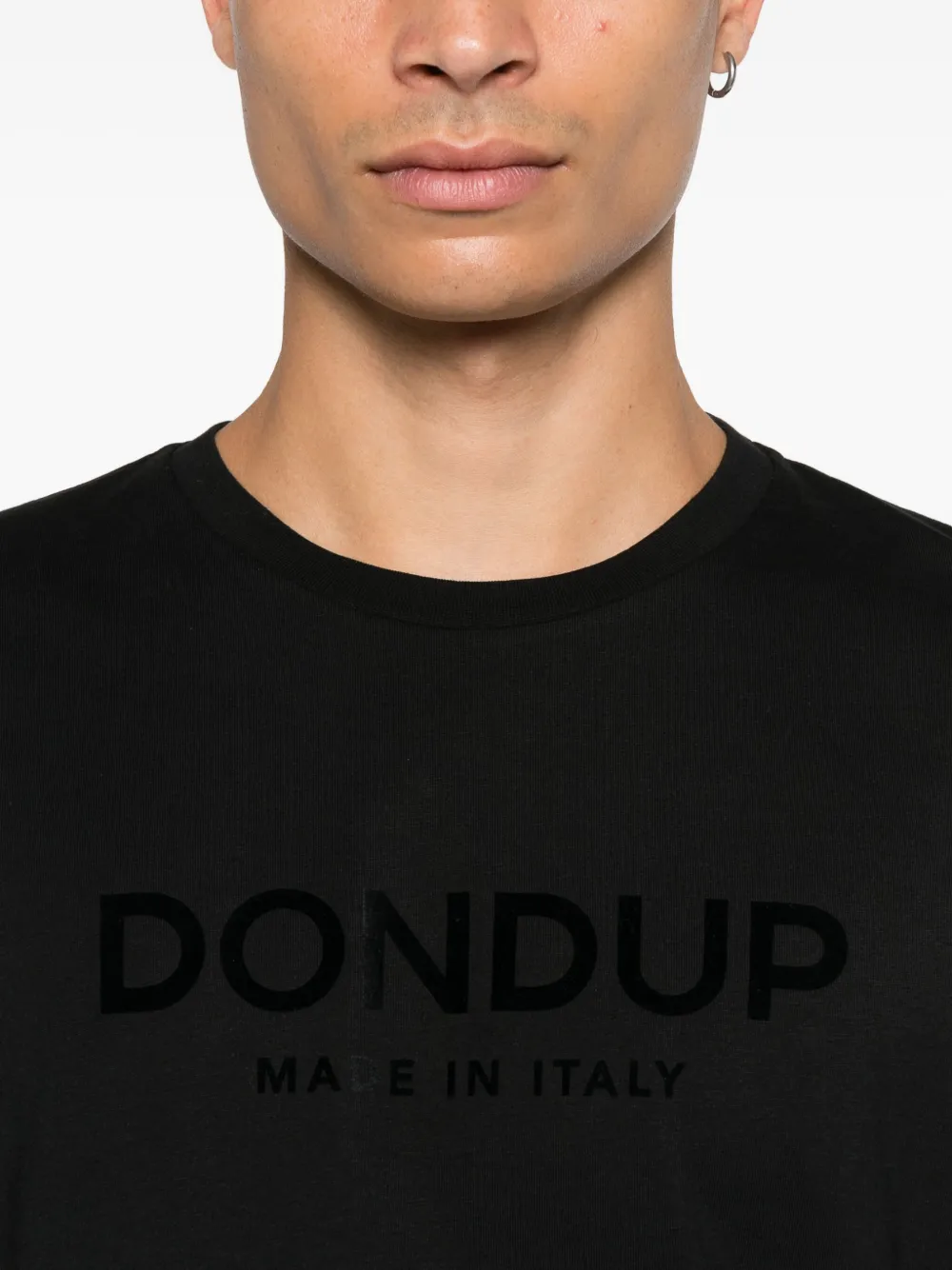 DONDUP T-shirt met logoprint Zwart