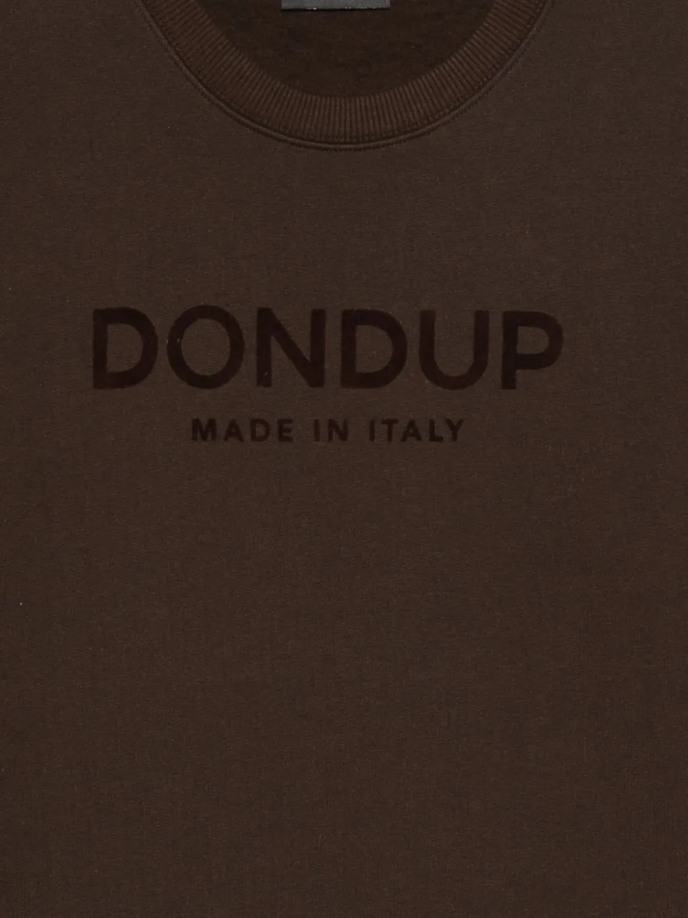 DONDUP Sweater met logo Bruin