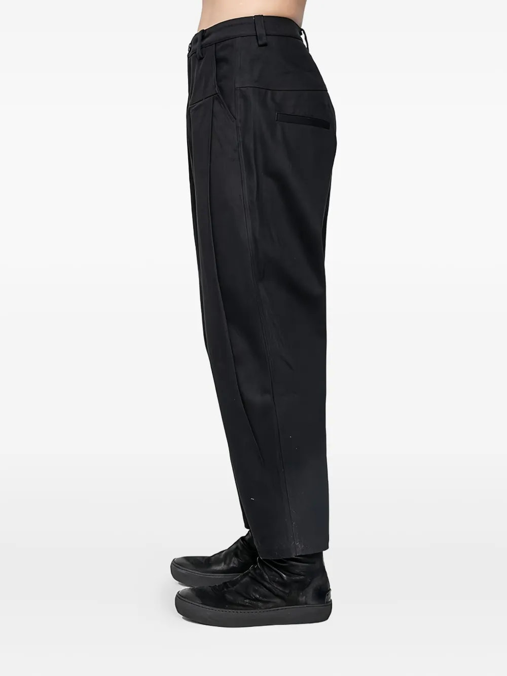 Joe Chia Windu belt-loop trousers - Zwart