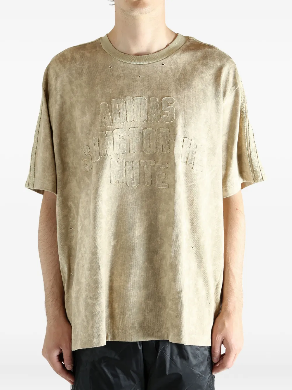 Adidas Originals X Song For The Mute Oversized Logo T-shirt In Neutral