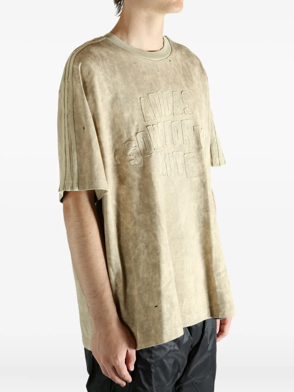 Adidas Originals X Song For The Mute Oversized Logo T-shirt In Neutral