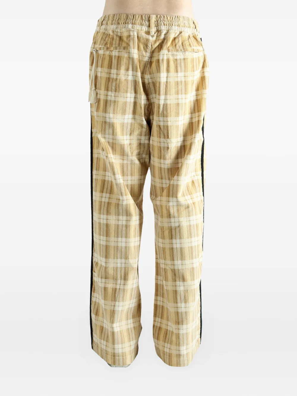 Adidas Originals Plaid-pattern Trousers In Neutral