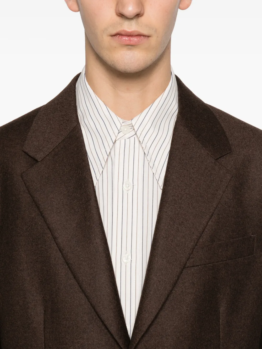 Ferragamo Jack met opgestikte zak Bruin