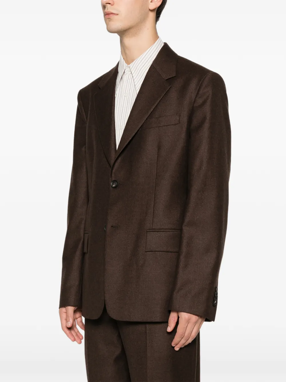  Ferragamo Button Pocket Jacket - Brown 