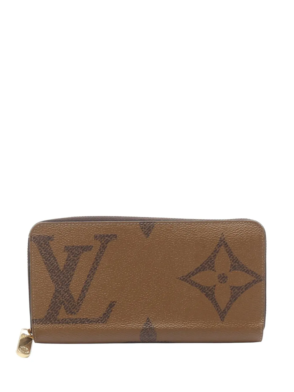 Louis Vuitton Pre-Owned 2020 Monogram Giant Reverse Zippy Wallet long wallets | Brown | Image 1