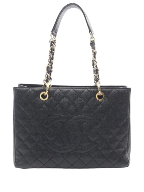 CHANEL Pre-Owned 2012 Caviar Grand Shopping tote bag