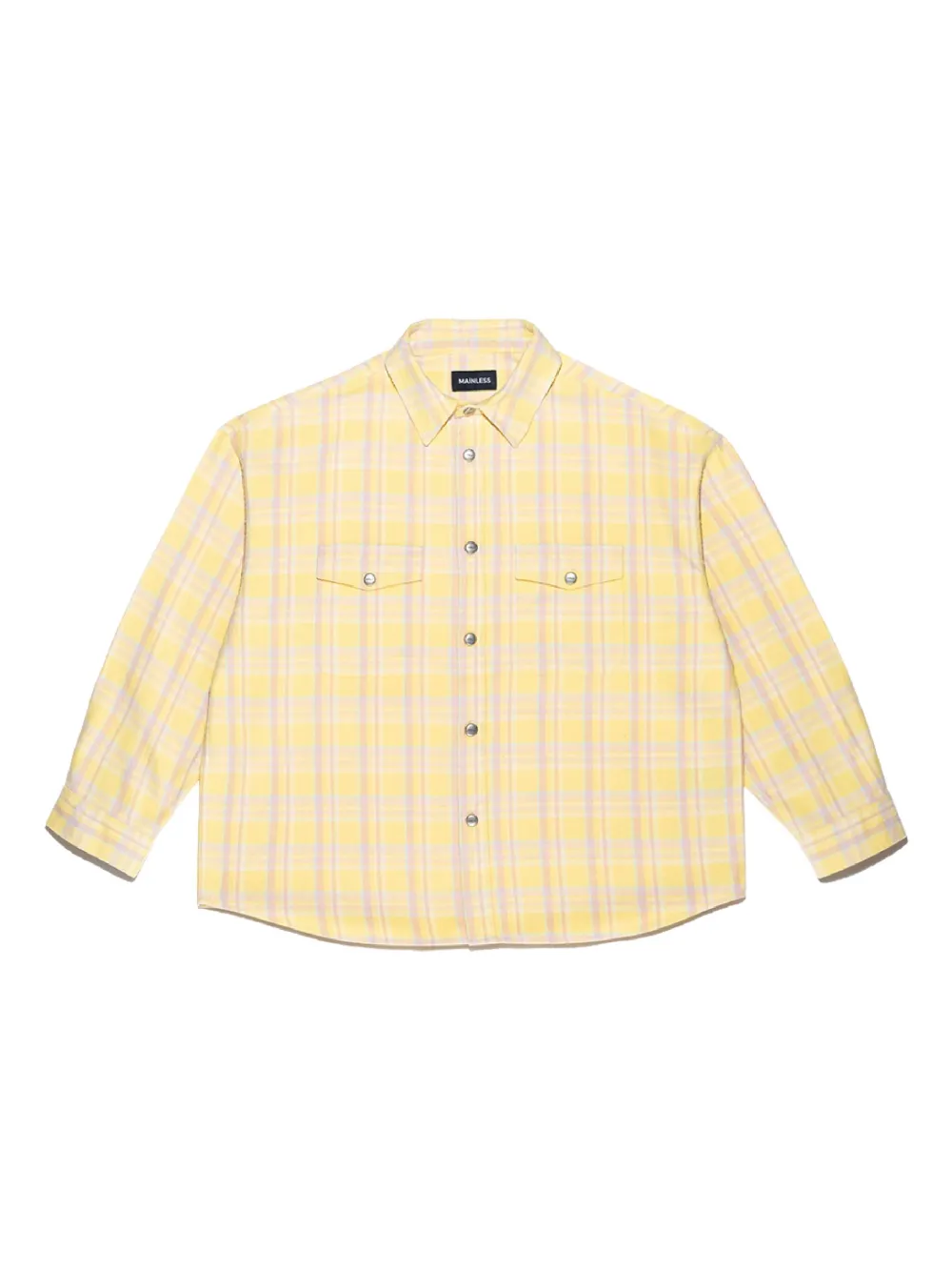 Mainless Flap Pocket Button-up Shirt In Brown