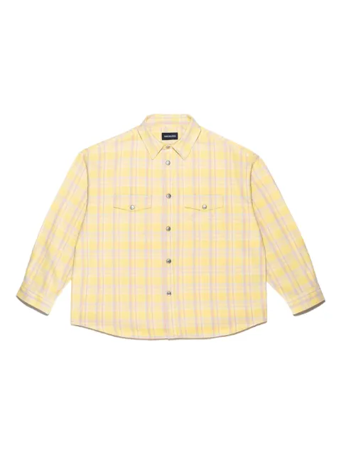 Mainless flap pocket button-up shirt