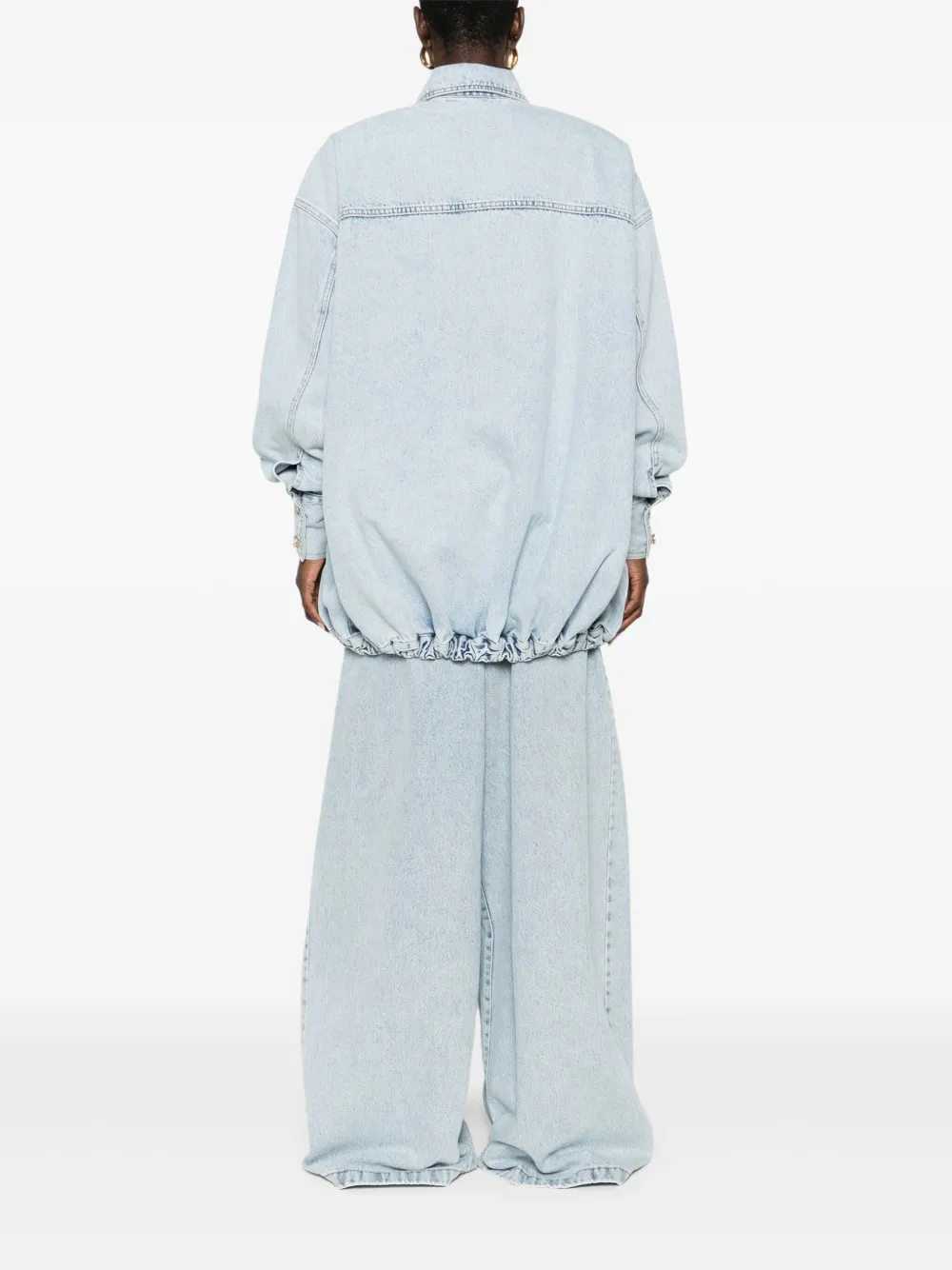 The Mannei Denim jack Blauw