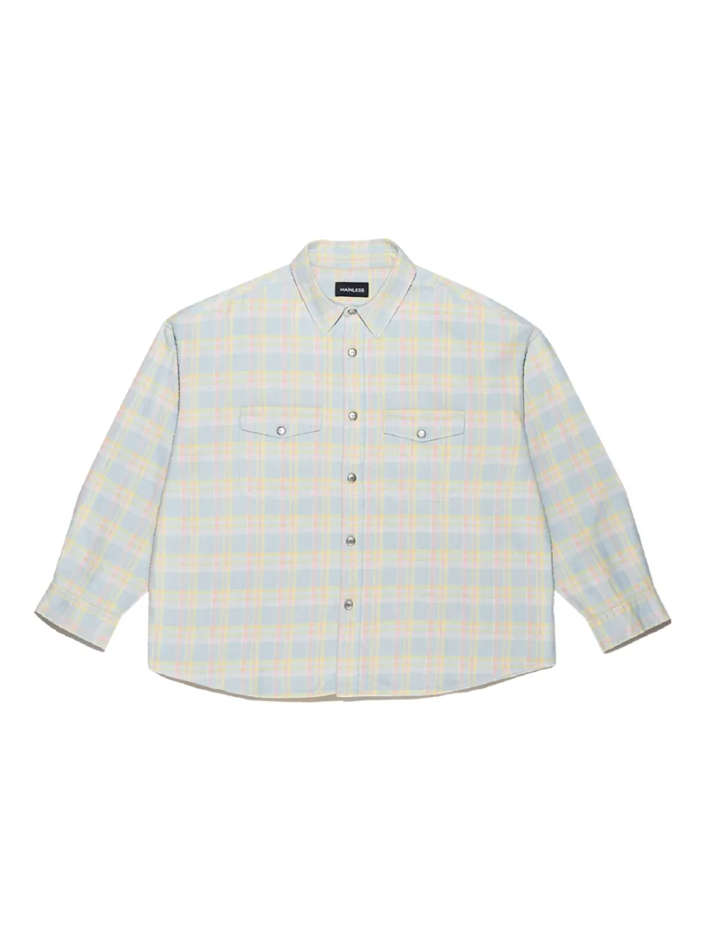 Mainless Flap Pockets Plaid Shirt In Multi