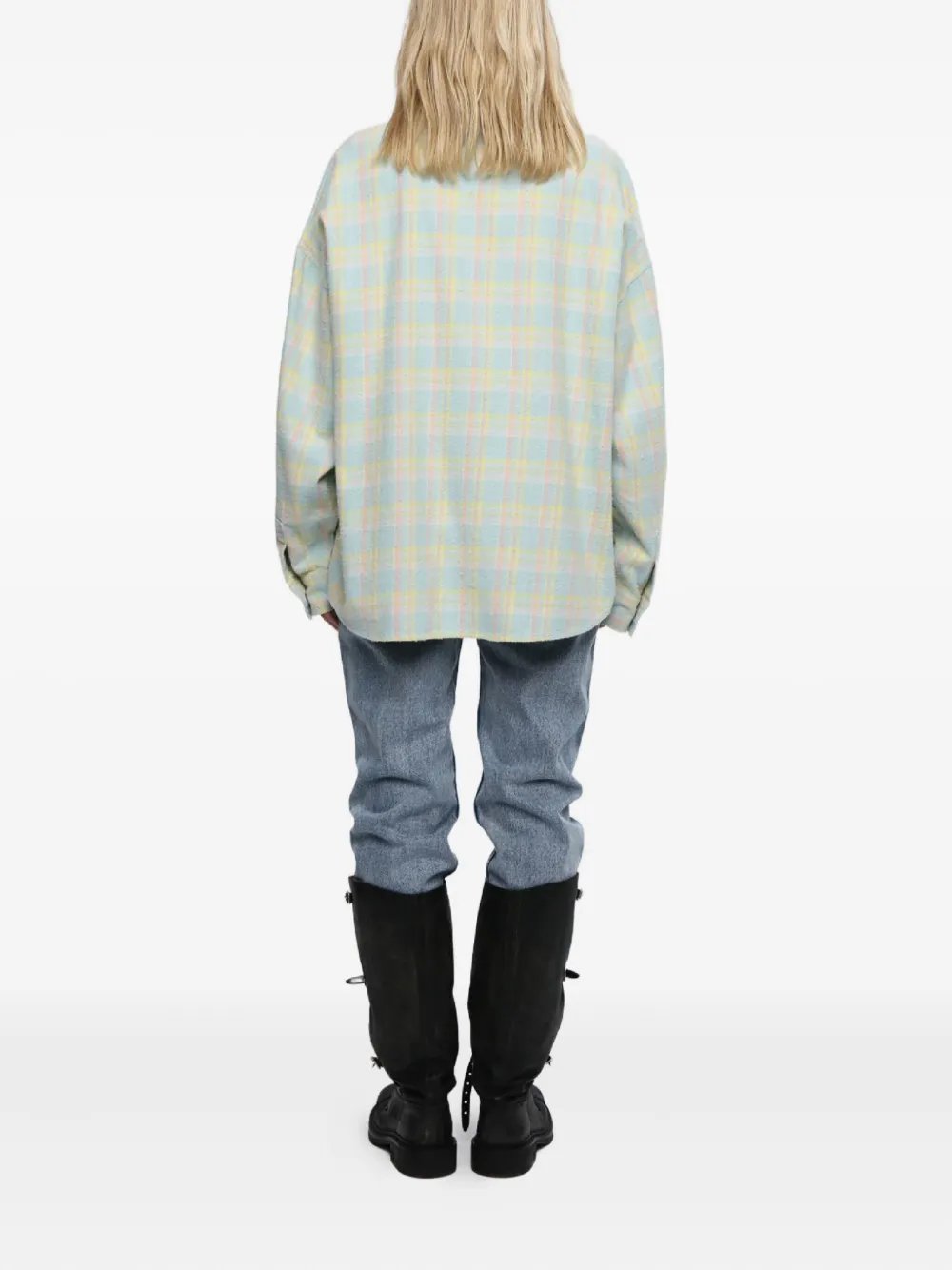 Mainless Flap Pockets Plaid Shirt In Multi