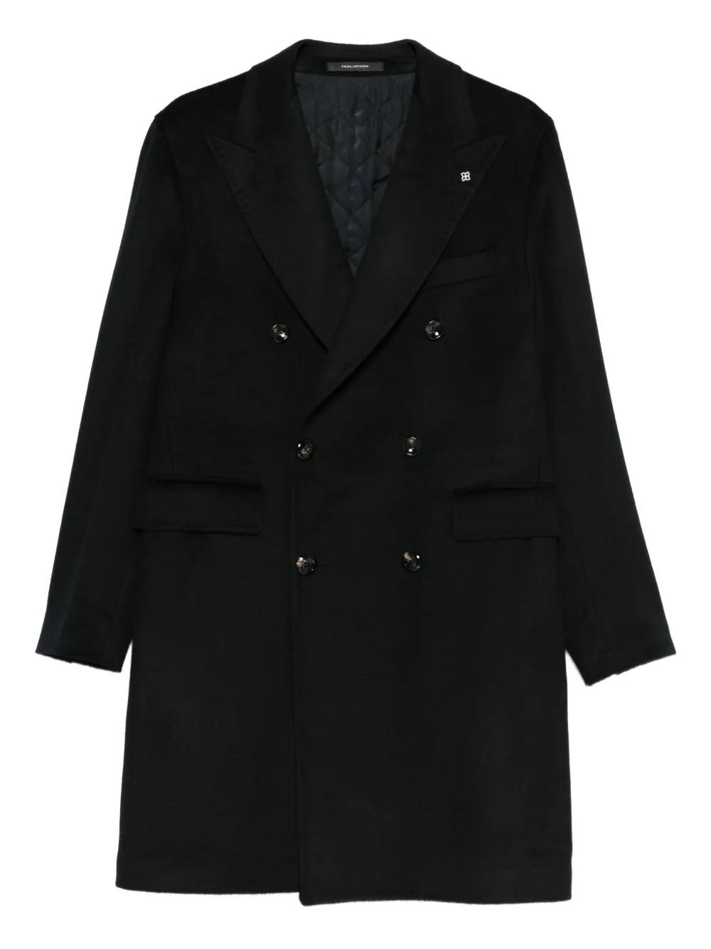 Tagliatore double-breasted coat | Black | Image 1