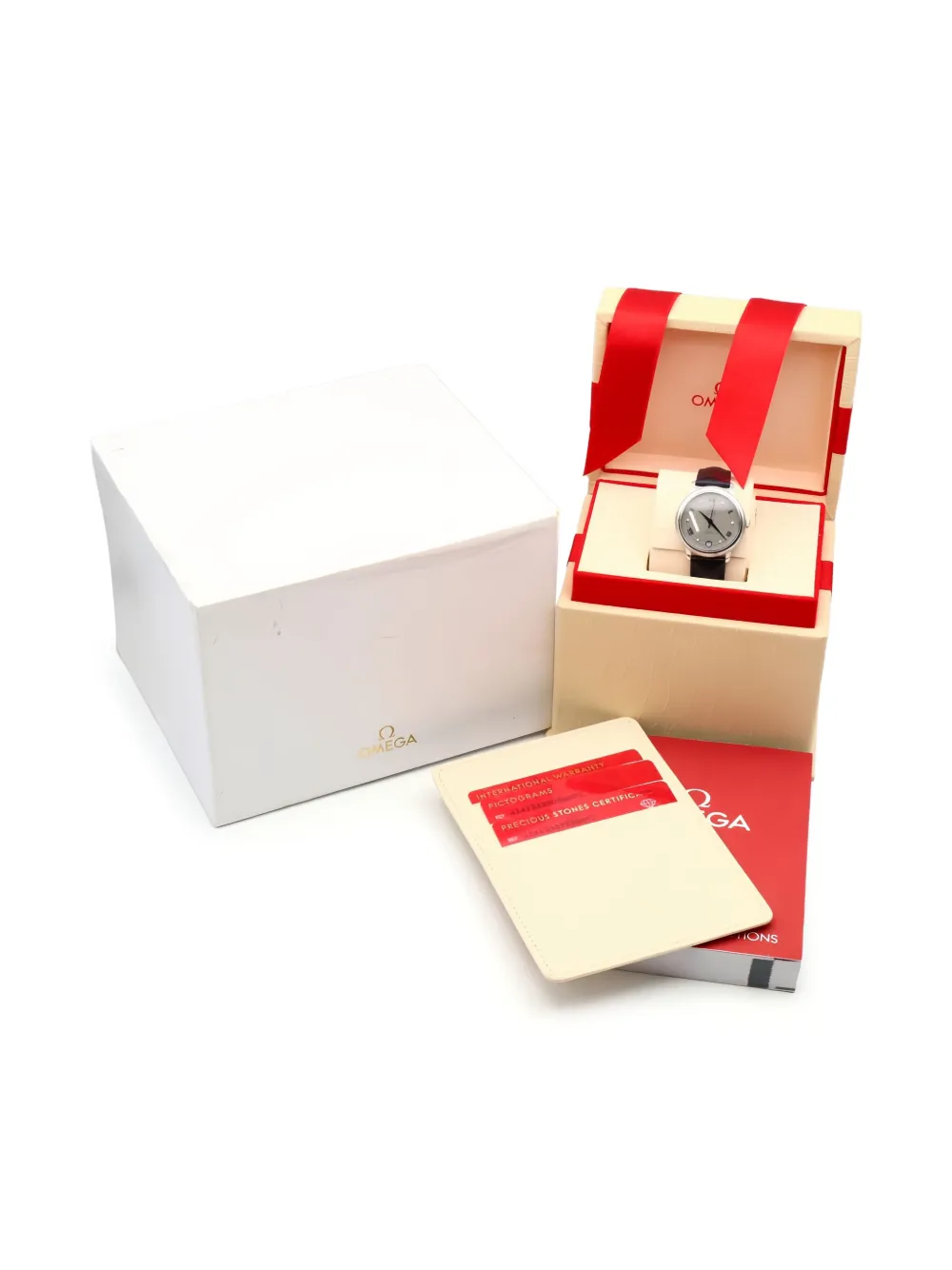 Pre-owned Omega De Ville Prestige Watch 32.5mm In Gray