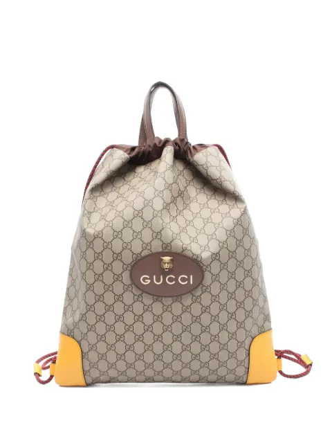 Gucci Pre-Owned 2010s GG supreme drawstring backpack