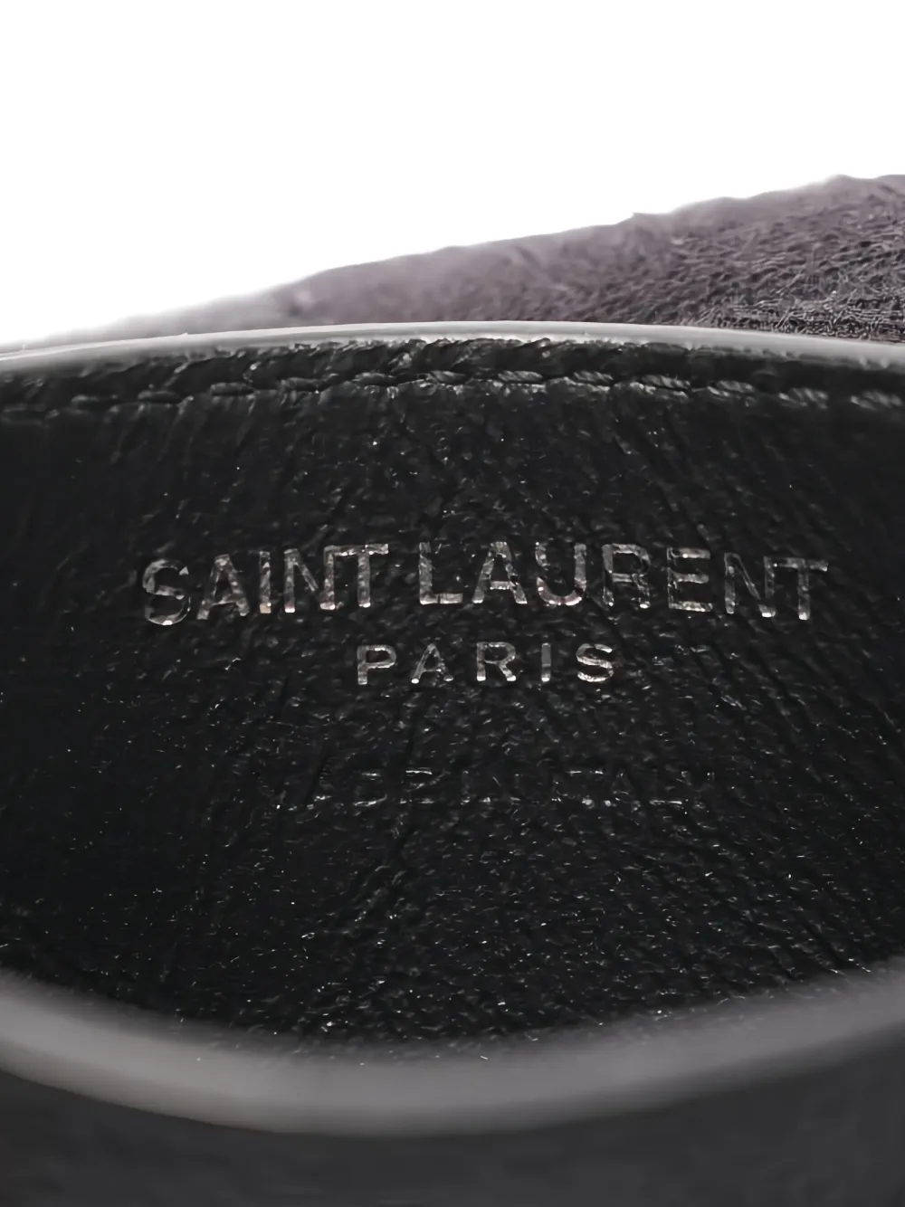 Pre-owned Saint Laurent 2020s Monogram Leather Wallet In Black