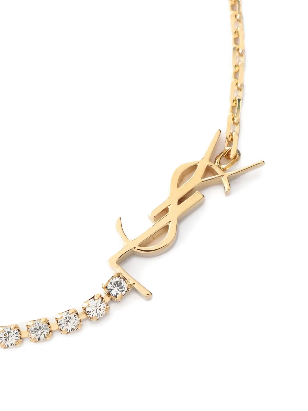 Pre-owned Saint Laurent 2020s Cassandre Bracelet In Gold