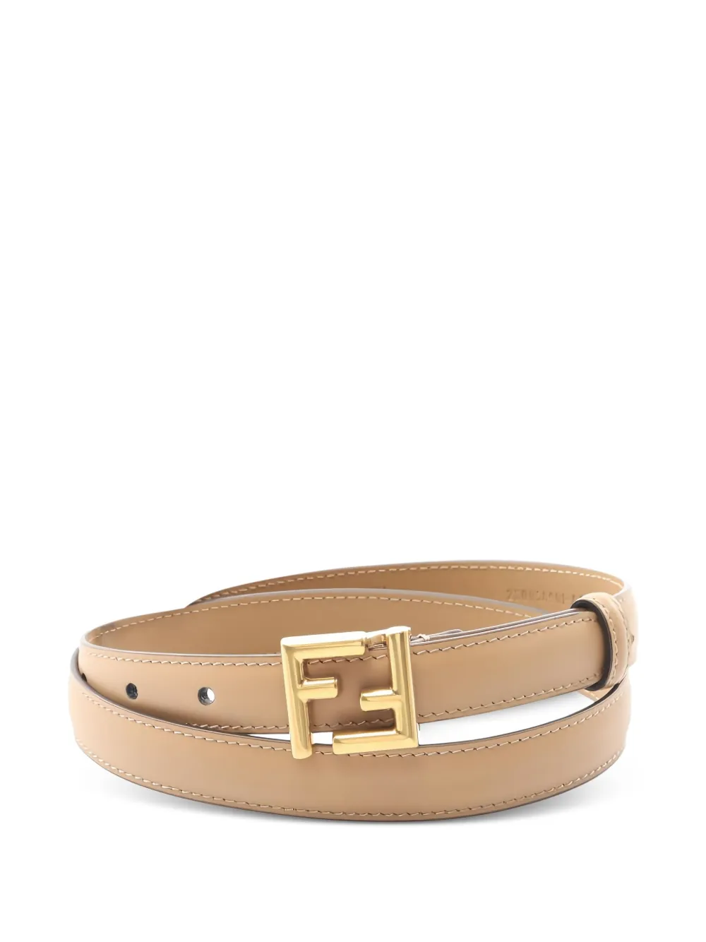 Fendi Pre-Owned FF-buckle leather belt | Neutrals | Image 1