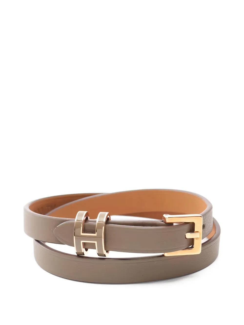 Hermès Pre-Owned pulsera Pop H Double Tour | marrón | Image 1