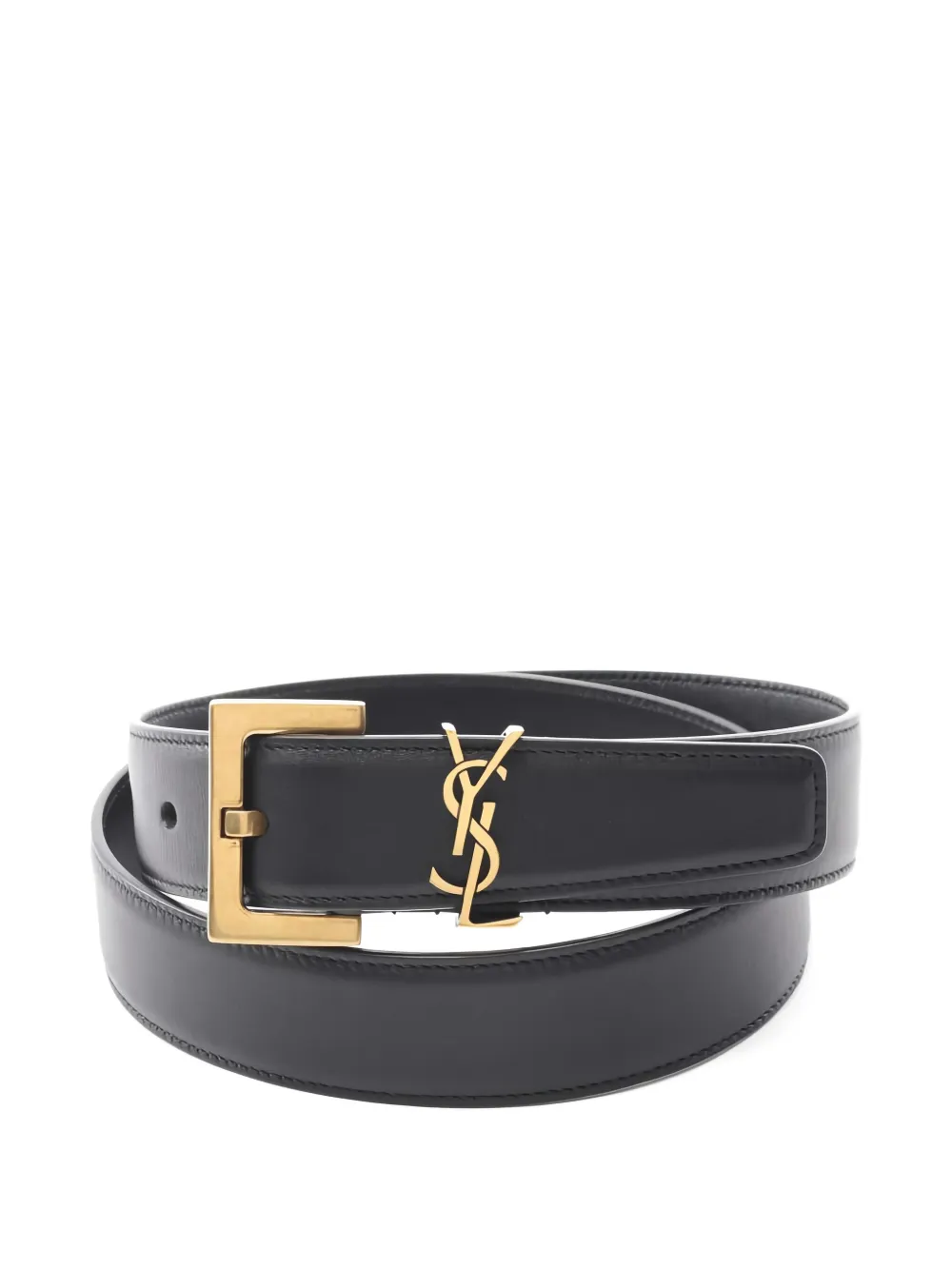 Saint Laurent Pre-Owned 2020s Cassandra belt - Nero
