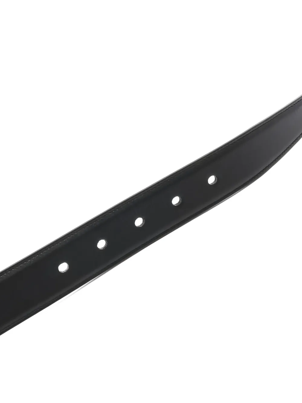 Pre-owned Saint Laurent 2020s Cassandre Belt In Black