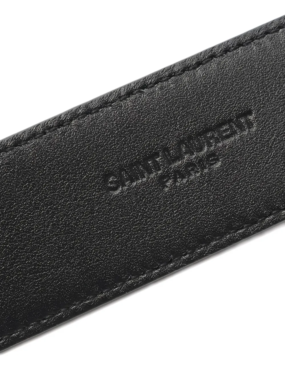 Pre-owned Saint Laurent 2020s Cassandre Belt In Black