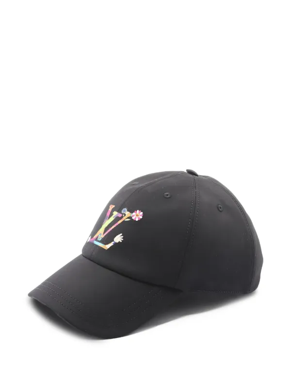 Louis Vuitton Pre-Owned xTakashi Murakami Superflat Cap | Black