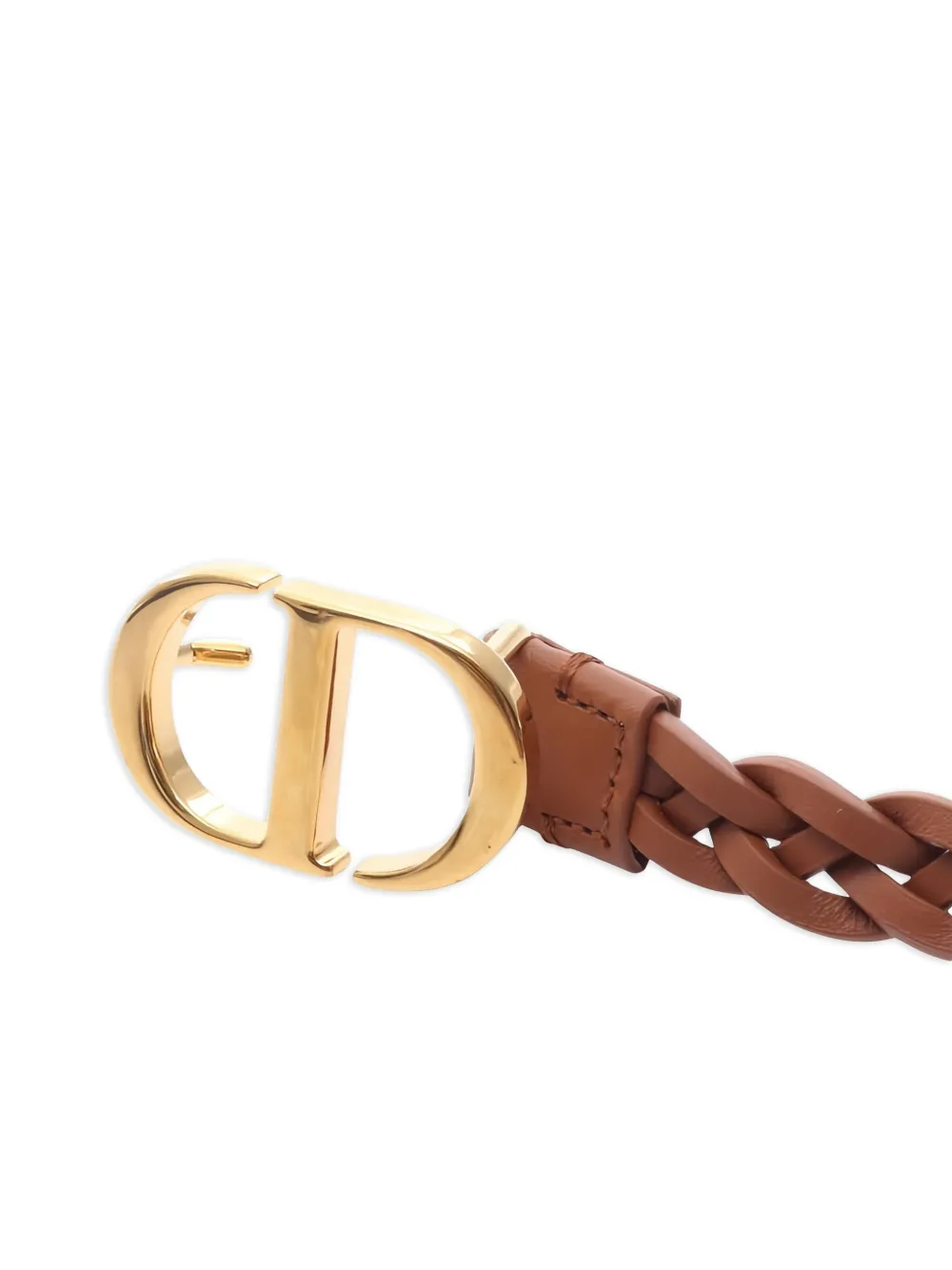Christian Dior Pre-Owned CDロゴ レザーベルト | ブラウン | FARFETCH JP