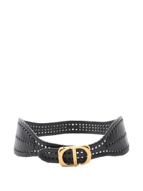 Christian Dior Pre-Owned Montaigne leather belt
