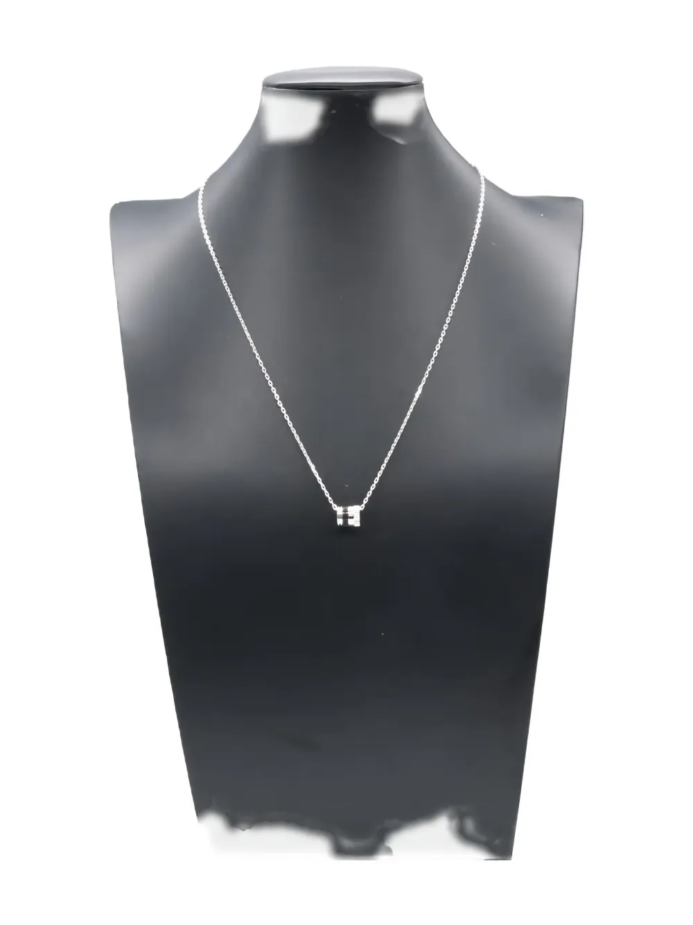 Boucheron Pre-Owned 2010s 18K white gold Quatre black necklace - Argento