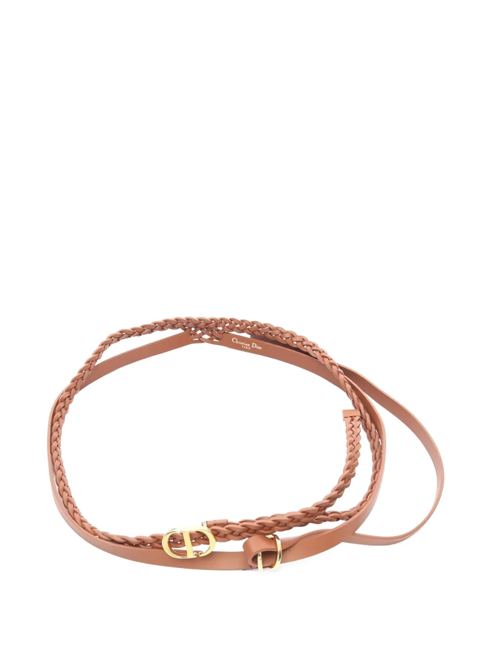 Christian Dior Pre-Owned 2000s braided leather belt | Pre-Owned | Image 2