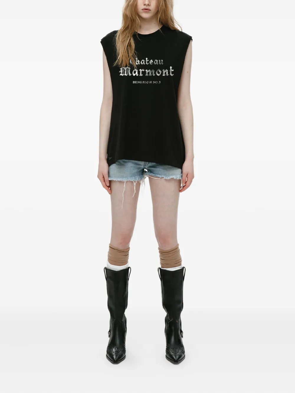 Mainless playera sin mangas con efecto envejecido | Chalecos y camisetas | Image 2