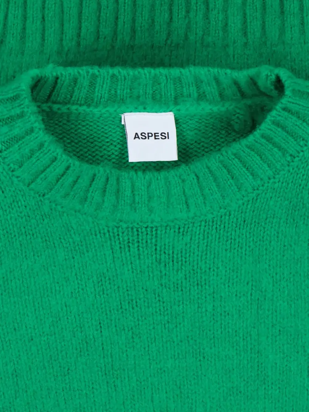 Aspesi Long Sleeves Wool Jumper In Green