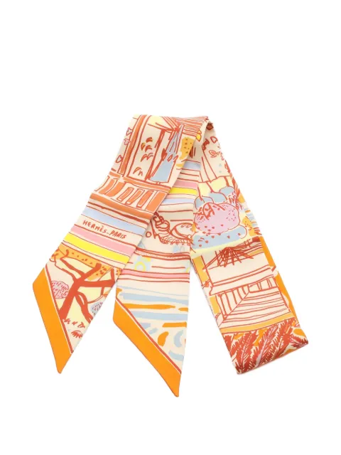 Hermès Pre-Owned 2010s Rayures d'Ete ribbon scarf