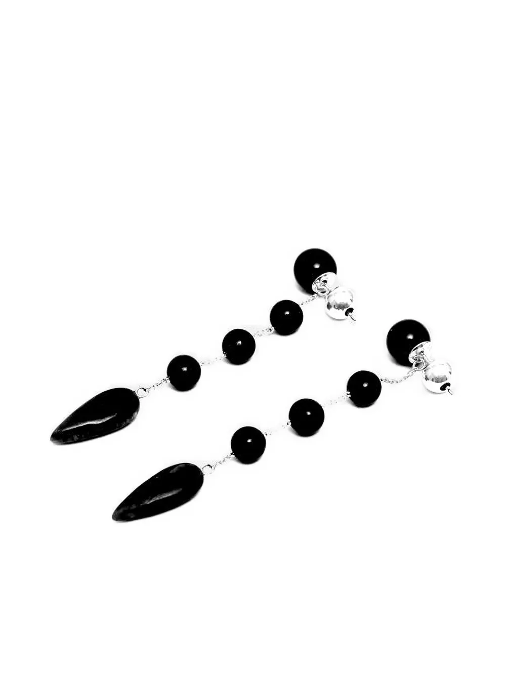 Sophie Buhai beaded drop earrings - Zwart