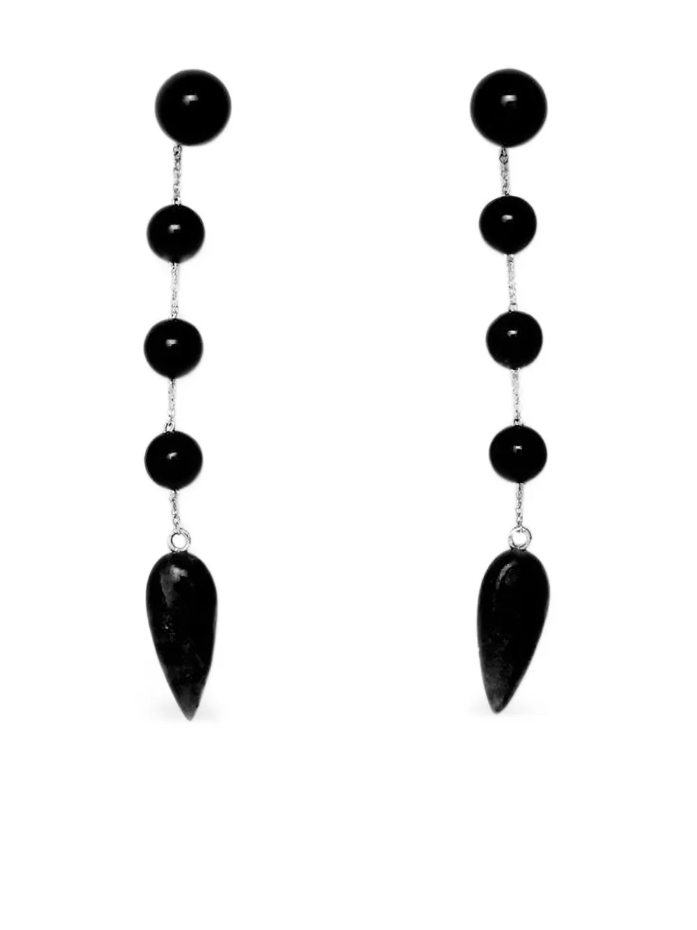 Sophie Buhai ビーズ ドロップピアス - ブラック Sophie Buhai ビーズ ドロップピアス - ブラック