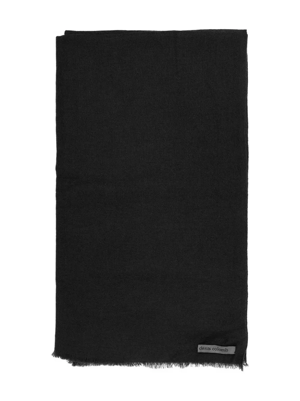 Denis Colomb Fringed Ring Shawl Scarve In Black