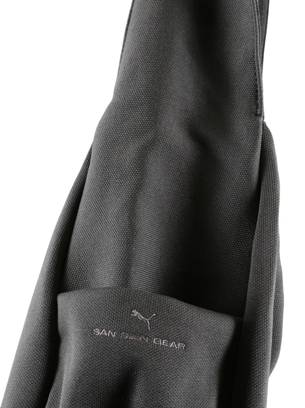 Puma Logo-embroidered Shoulder Bag In Gray