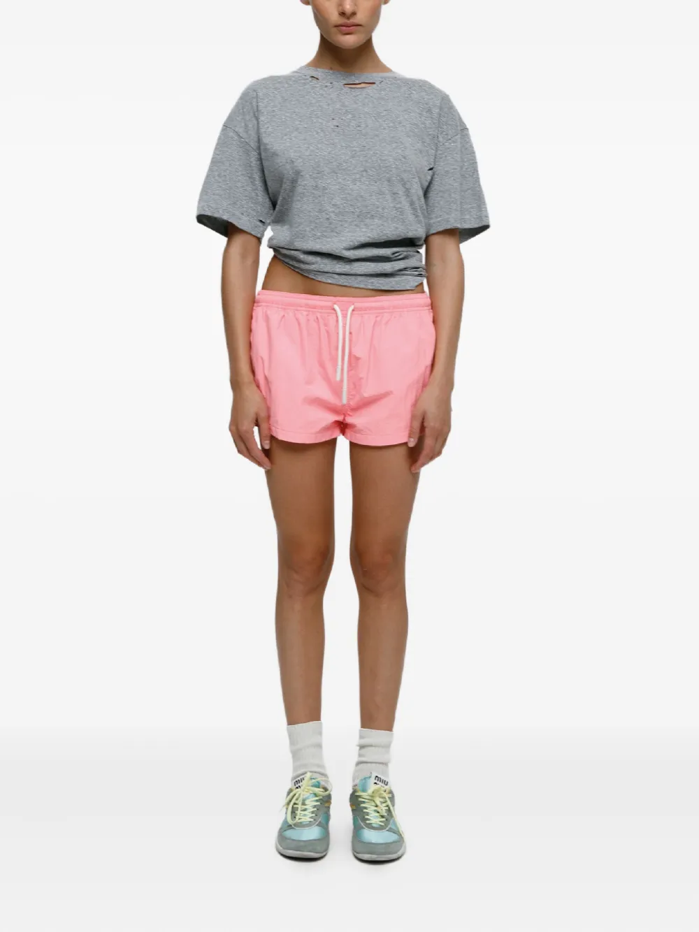 Mainless drawstring beach mini shorts | Short & Mini Shorts | Image 2