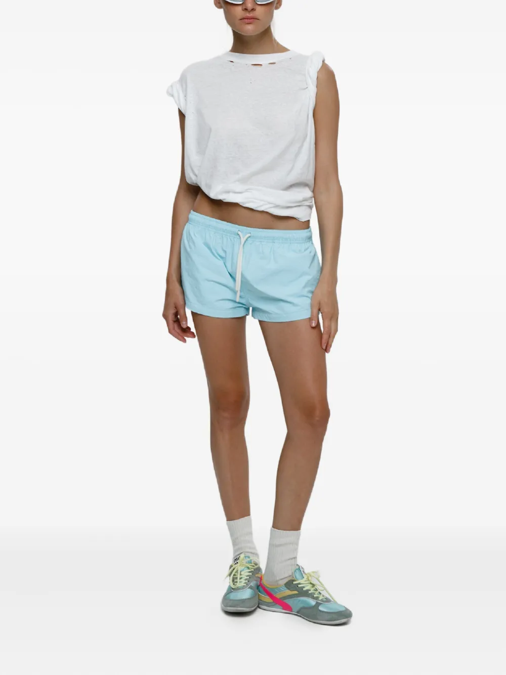 Mainless drawstring beach mini shorts | Short & Mini Shorts | Image 2