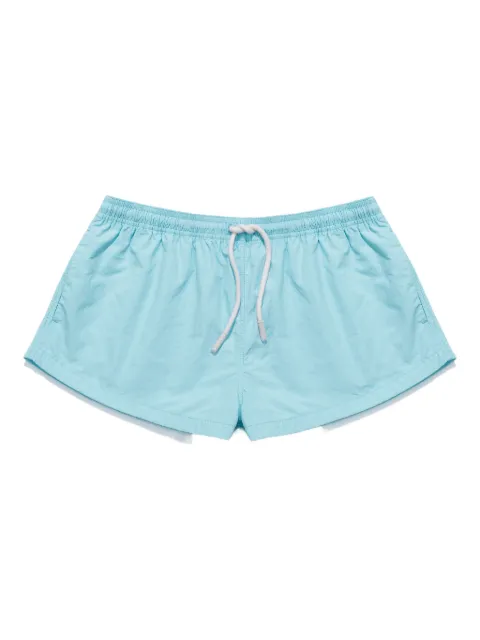 Mainless drawstring beach mini shorts